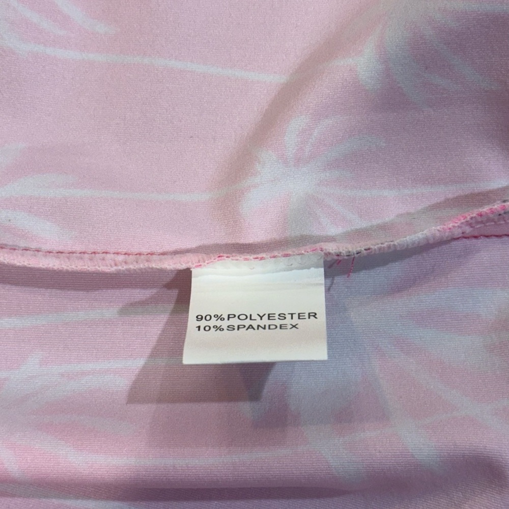 NWT Men’s SUNDAY SWAGGER Stylin pink palm tropical golf polo- Size 2XL - Picture 7 of 8